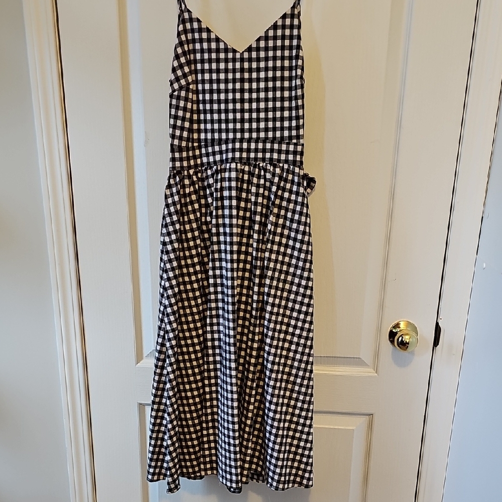Black and White Gingham Dress